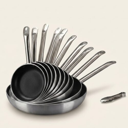 Flat Non-Stick Aluminum Alloy Frying Pan