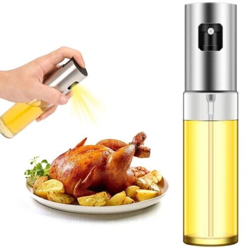 Stainless Steel And Glass Oil Sprayer